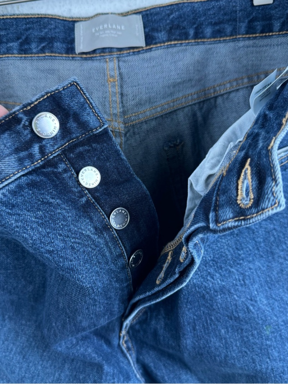 Everlane The 90s Way-High Jean Organic Cotton Denim Jeans 32 Long - Picture 7 of 11